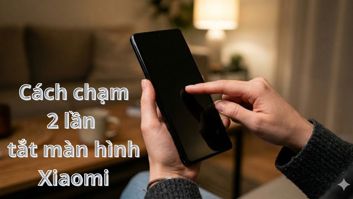Cách chạm 2 lần tắt màn hình điện thoại Xiaomi nhanh chóng